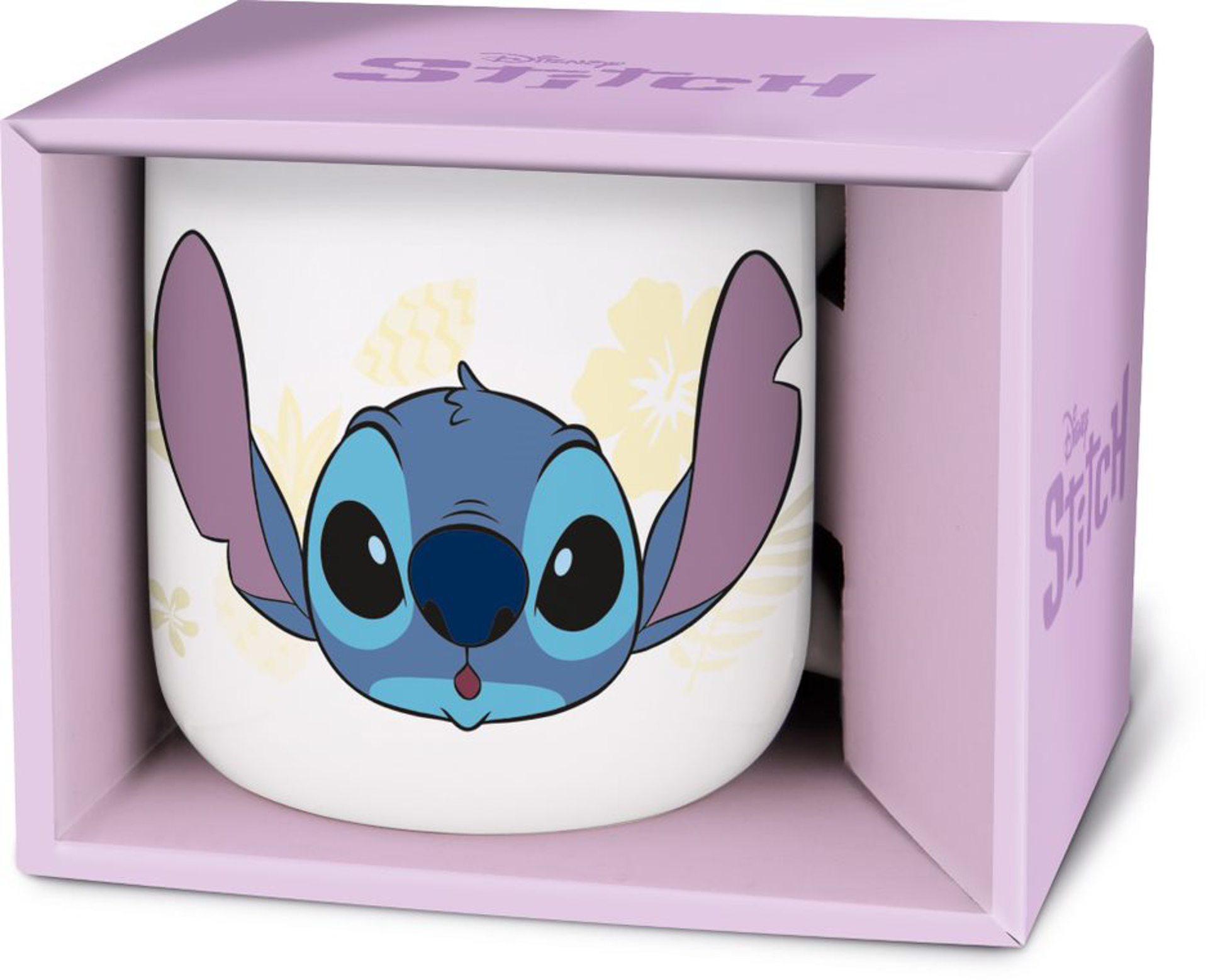 Stor Young Adult - Disney - Mug Breakfast Céramique en Boîte Cadeau - Stitch - 400 ML