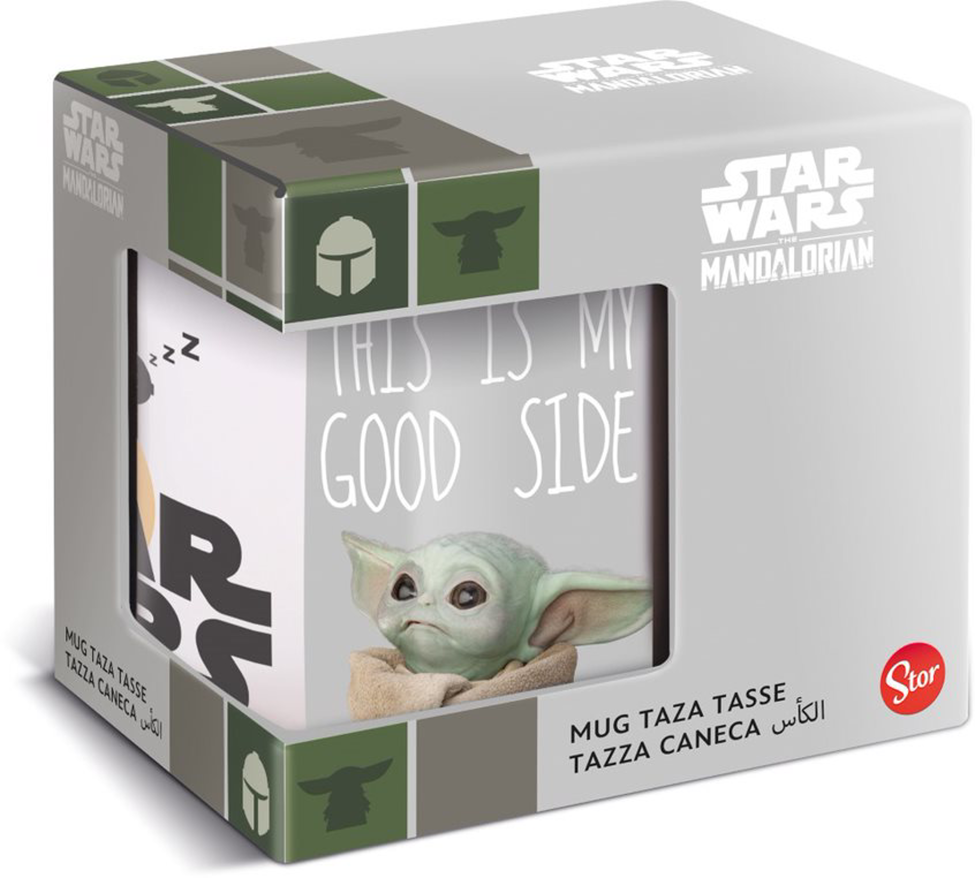 Stor Young Adult - Le Mandalorien - Mug Céramique en Boîte Cadeau - Grogu - 325 ML - flash vidéo