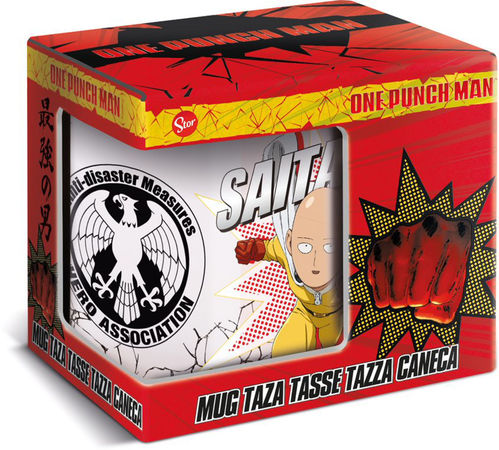 Stor Young Adult - One Punch Man - Mug Céramique en Boîte cadeau - 325 ML - flash vidéo