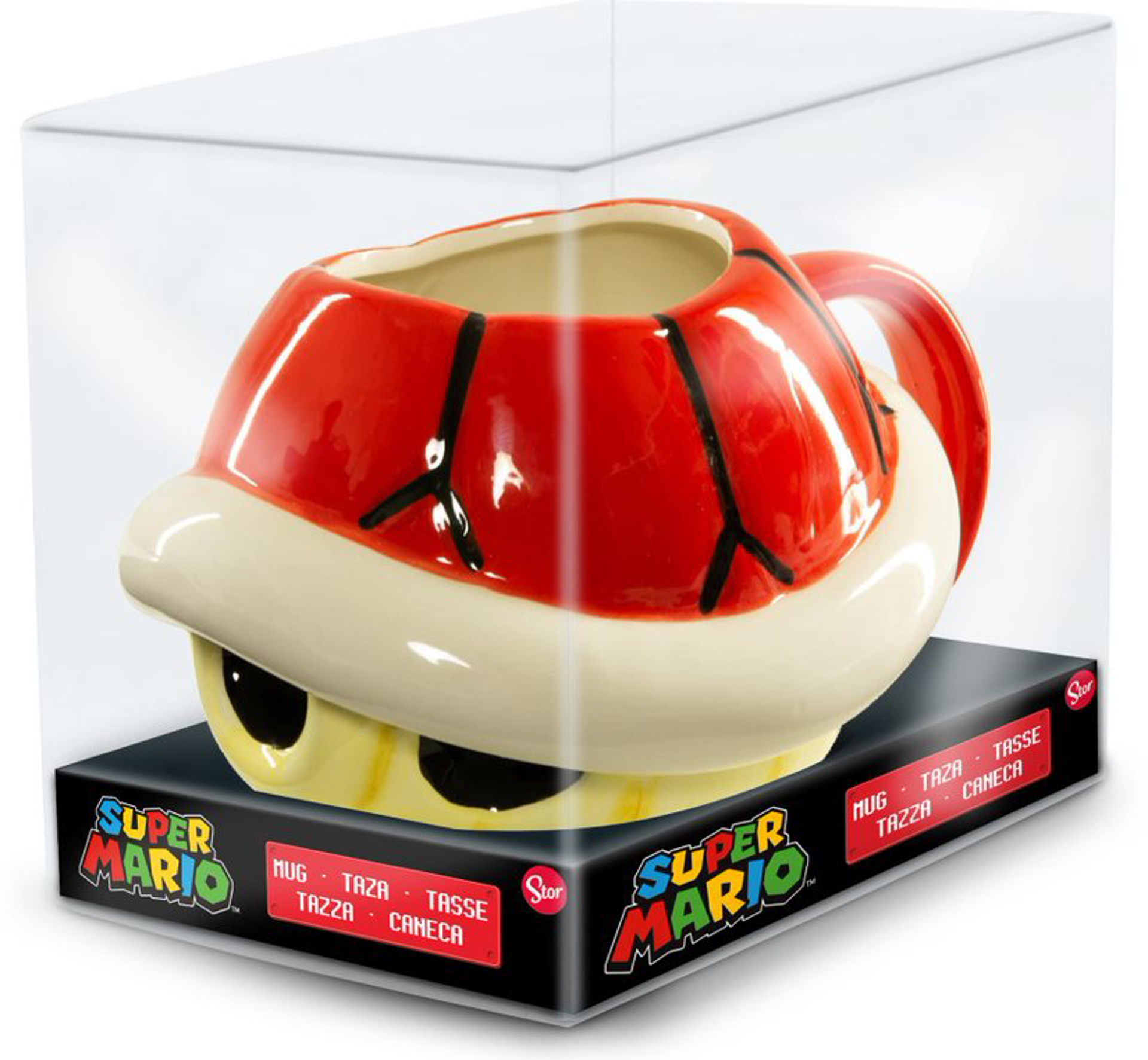 Stor Young Adult - Nintendo - Mug 3D en Dolomite - Super Mario : Carapace Rouge - 475 ML - flash vidéo