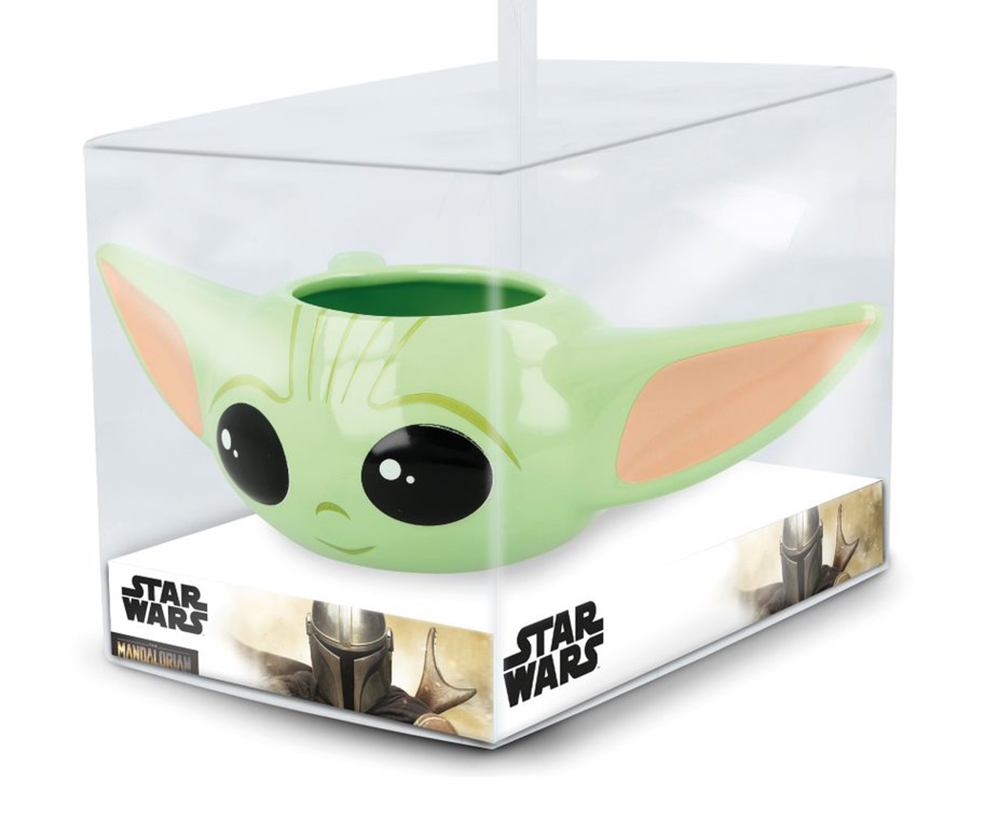 Stor Young Adult - Le Mandalorien - Mug 3D en Dolomite - Grogu - 385 ML - flash vidéo