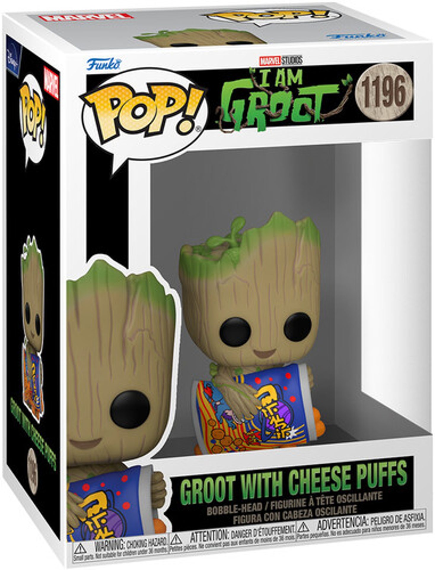 Funko Pop! Marvel: I Am Groot - Groot with Cheese Puffs