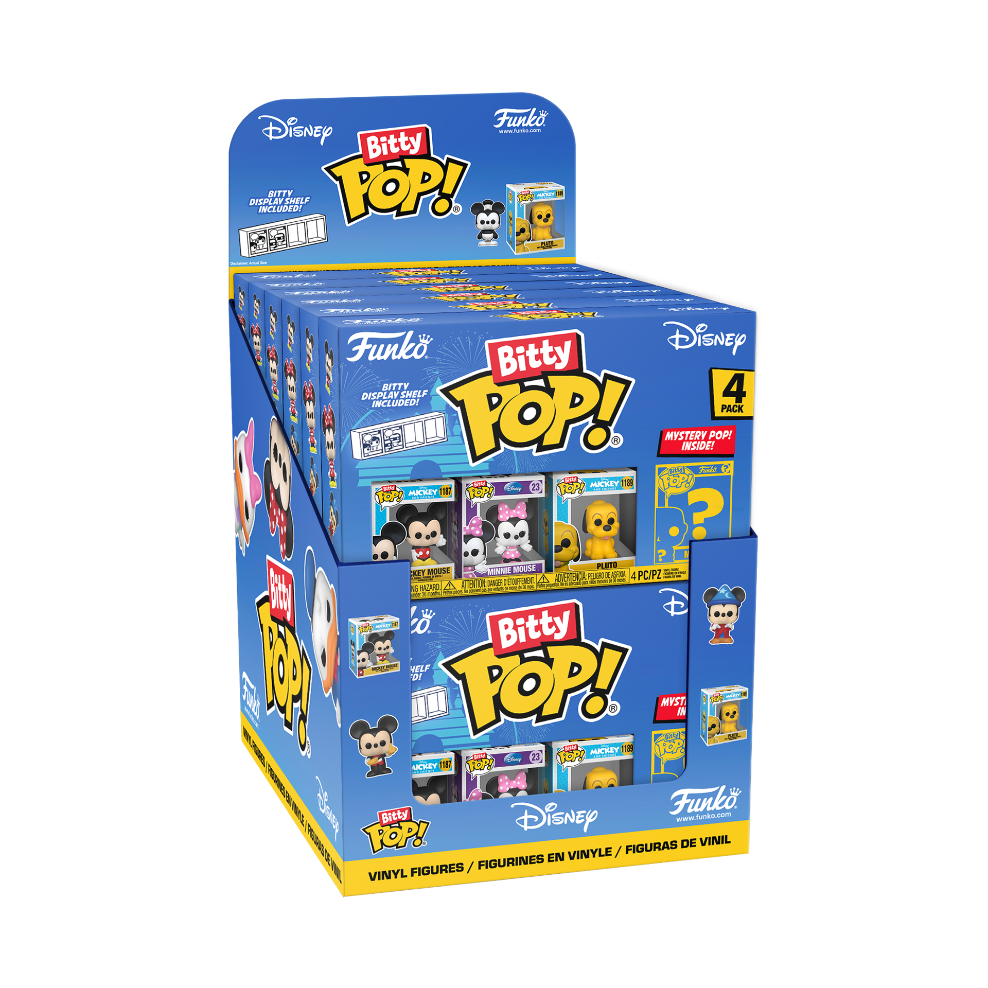 Funko Bitty Pop! 4-Pack: Disney Classic Display (12 units)