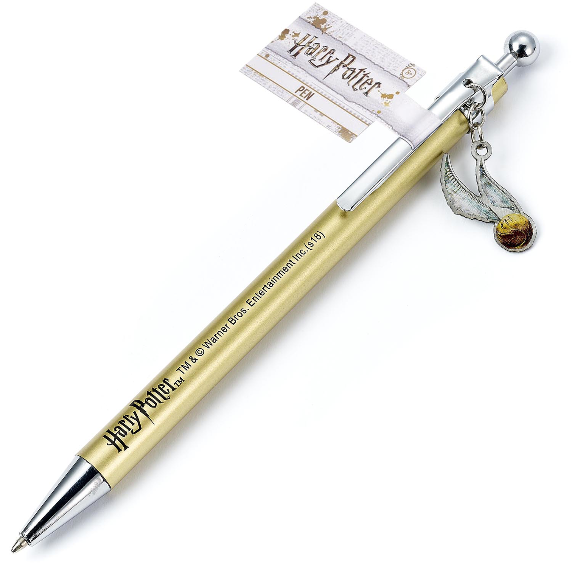 Harry Potter - Stylo à bille avec breloque Vif d'Or - flash vidéo