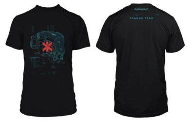 Cyberpunk 2077 - Trauma Team Black T-Shirt - XL - flash vidéo