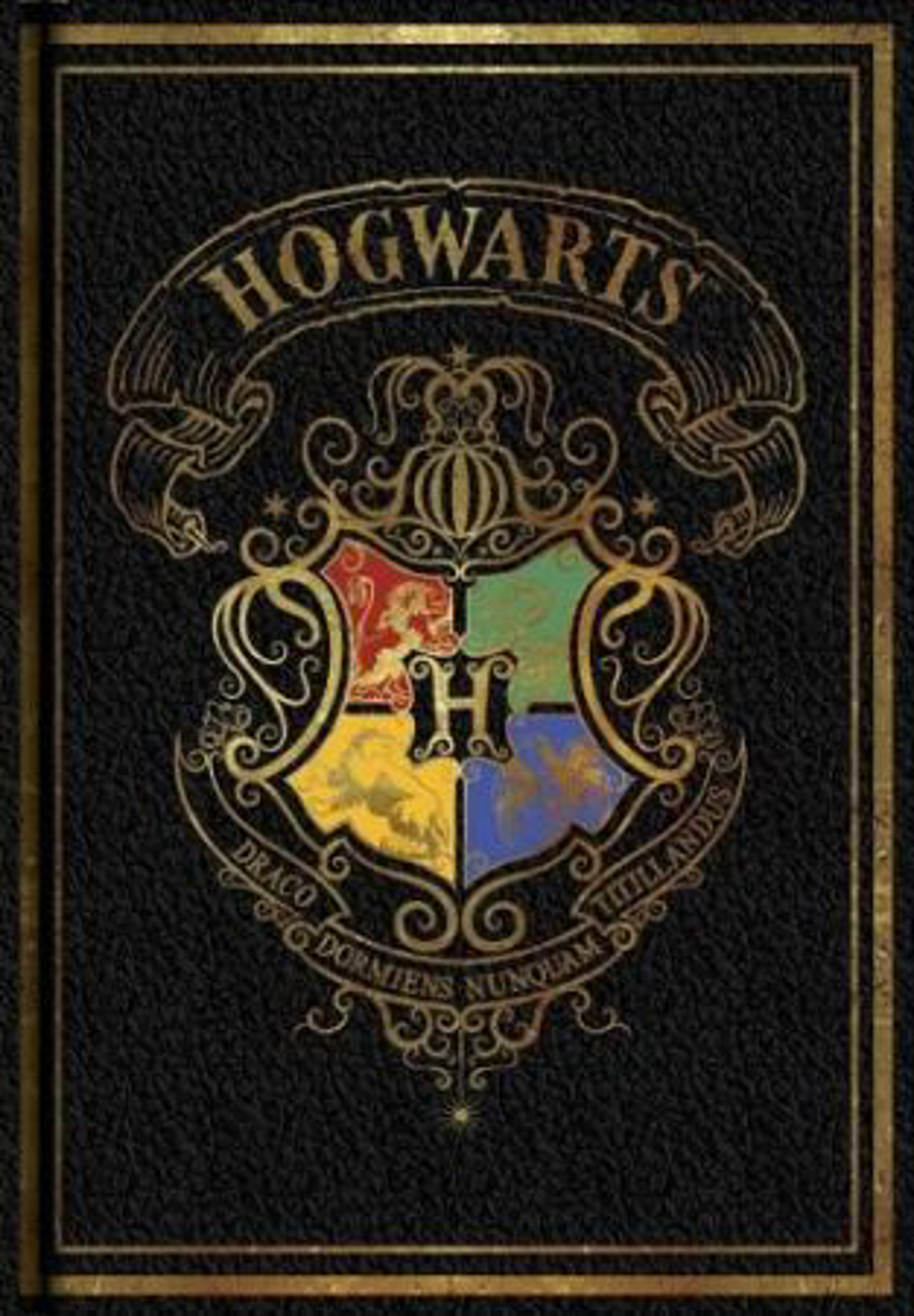 Harry Potter - Carnet A5 noir avec l'emblème de Poudlard