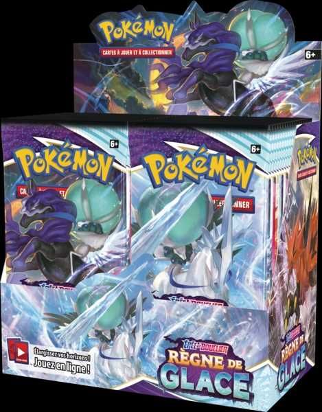 Pokémon JCC - Epée et Bouclier – Règne de Glace - Pack de Booster x36 - flash vidéo