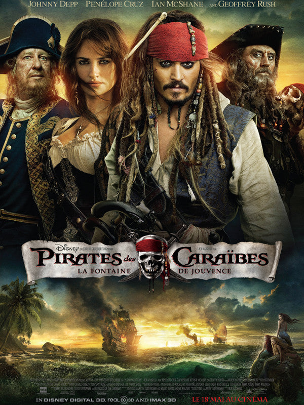 Pirates des caraibes 4 la fontaine de jouvence [DVD à la location]