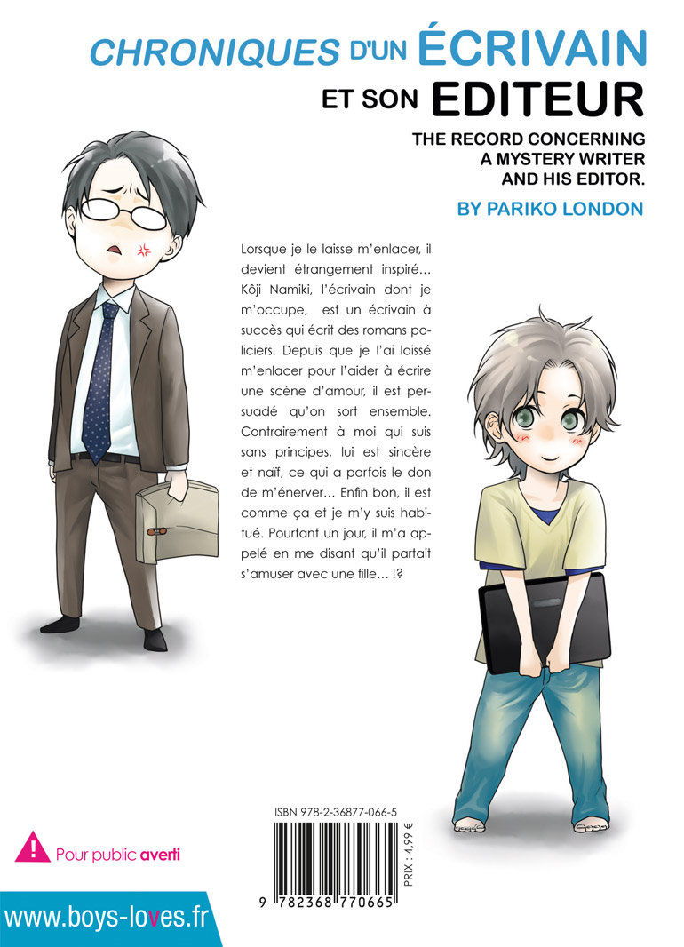 Chronique d'un écrivain et son editeur - Livre (Manga) - Yaoi