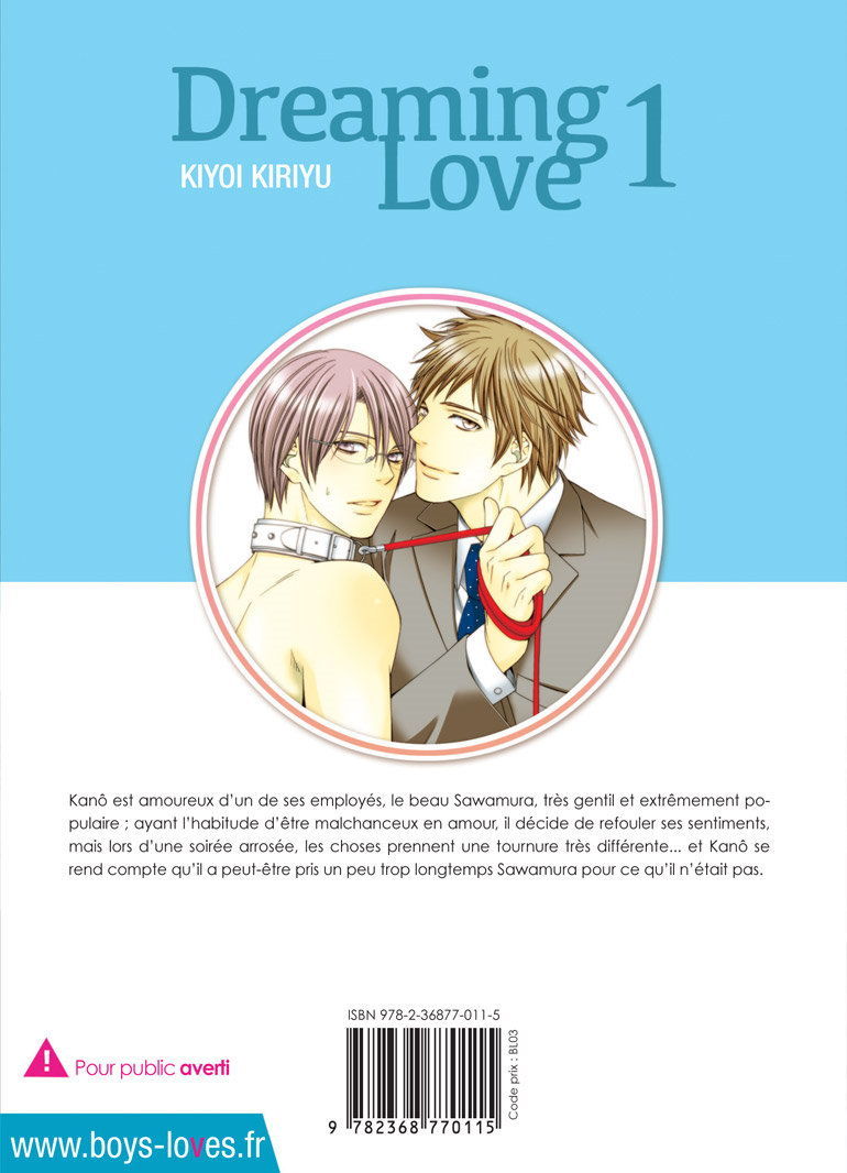 Dreaming Love - Tome 01 - Livre (Manga) - Yaoi