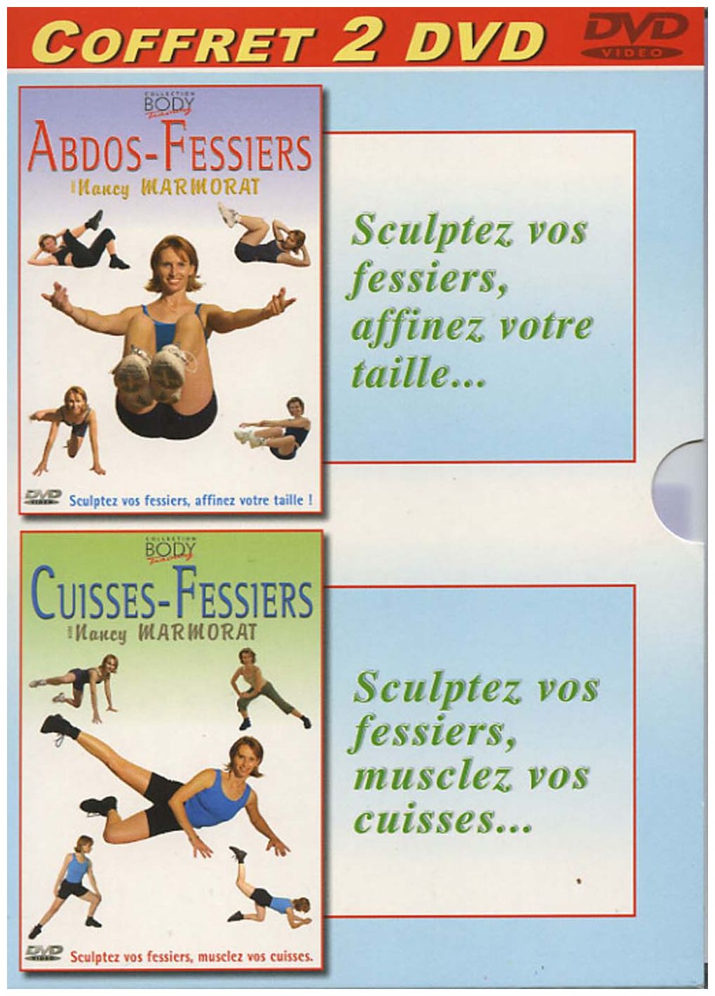 Coffret Fitness : Abdos-fessiers Cuisses-fessiers [DVD] - flash vidéo