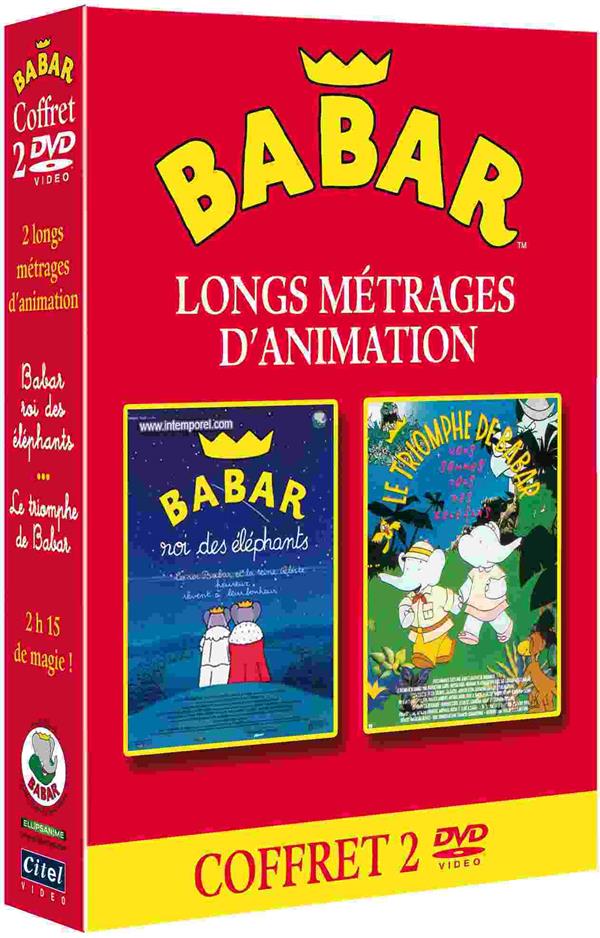 Babar, coffret longs-métrages : Le triomphe de Babar + Babar, roi des éléphants [DVD]