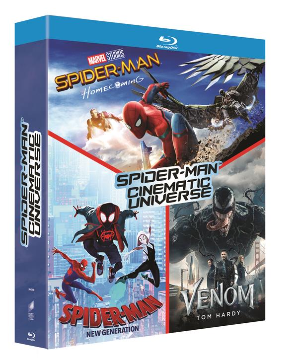 Spider-Man Cinematic Universe : Spider-Man Homecoming + Spider-Man New Generation + Venom [Blu-ray]