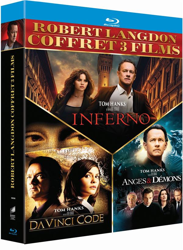 Robert Langdon - Da Vinci Code + Anges & démons + Inferno [Blu-ray]