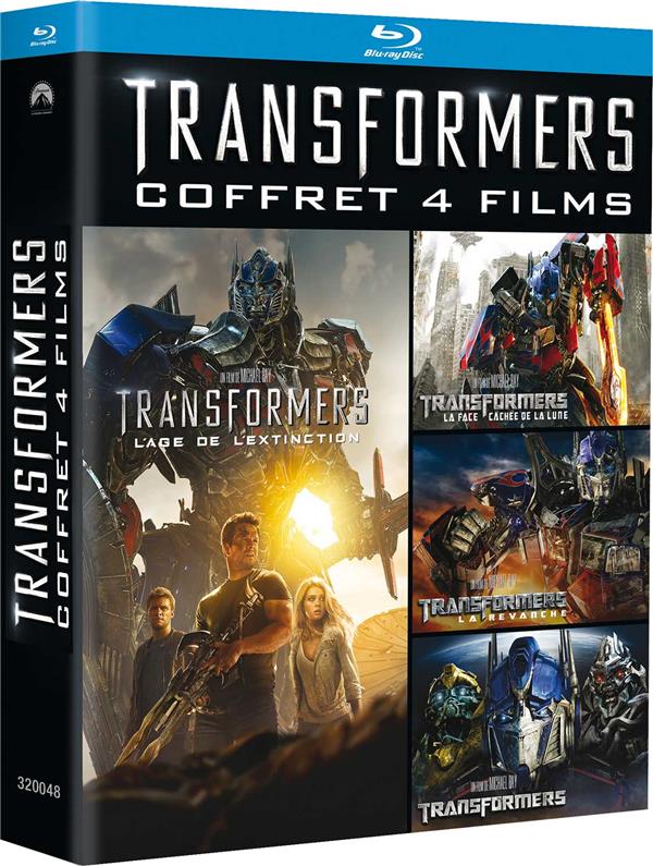 Transformers - Quadrilogie : Transformers + Transformers 2 - La revanche + Transformers 3 - La face cachée de la Lune + Transformers : l'âge de l'extinction [Blu-ray] - flash vidéo