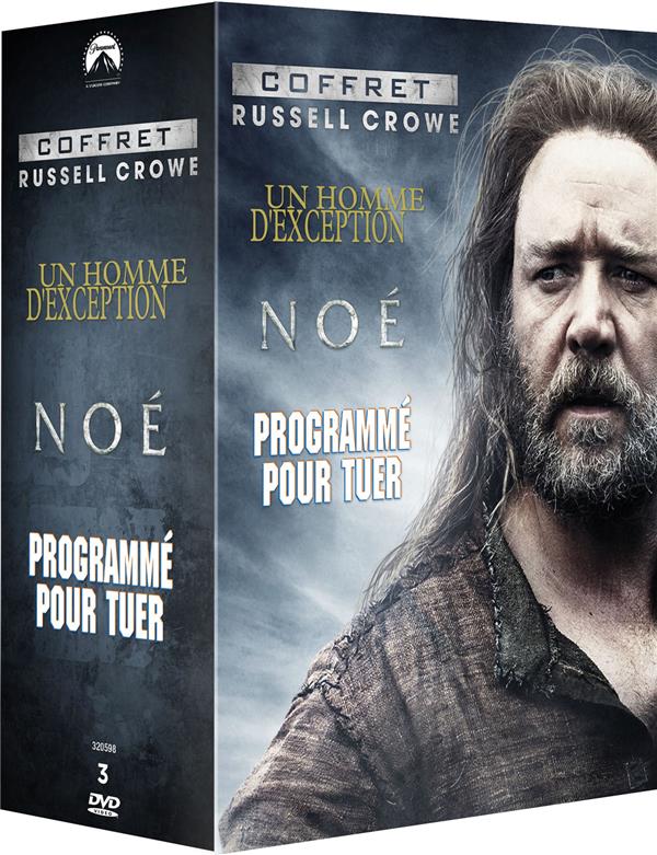 Coffret Russell Crowe : Noé Un Homme D'exception Programmé Pour Tuer [DVD] - flash vidéo
