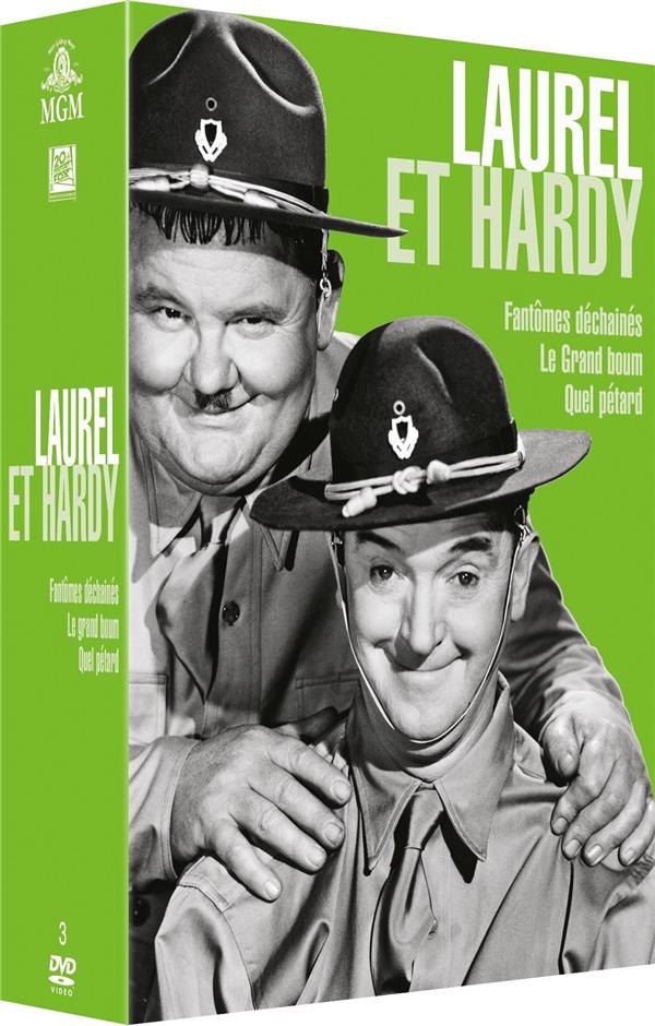 Coffret Laurel Et Hardy 3 Films : Le Grand Boom Fantômes Dechainés Quel Pétard ! [DVD] - flash vidéo
