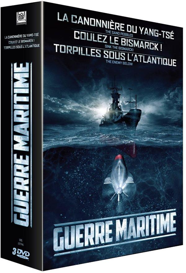 Coffret Guerre Maritime : La Canonnière Du Yang-Tsé Coulez Le Bismarck ! Torpilles Sous L'Atlantique [DVD] - flash vidéo
