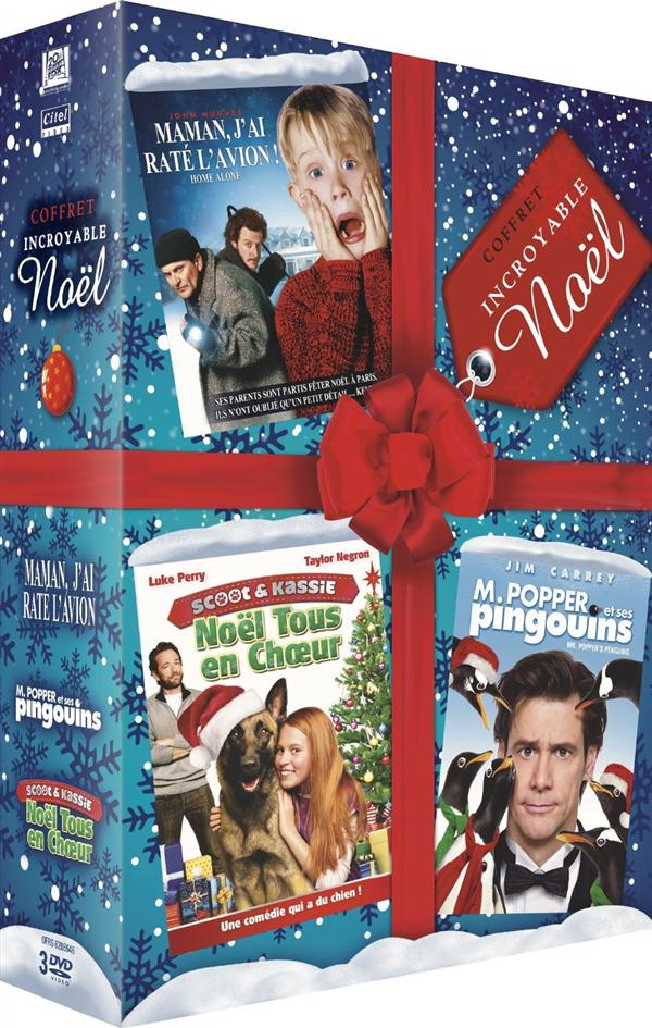 Coffret Incroyable Noël : Maman J'ai Raté L'avion M. Popper Et Ses Pingouins Noël Tous En Choeur [DVD] - flash vidéo
