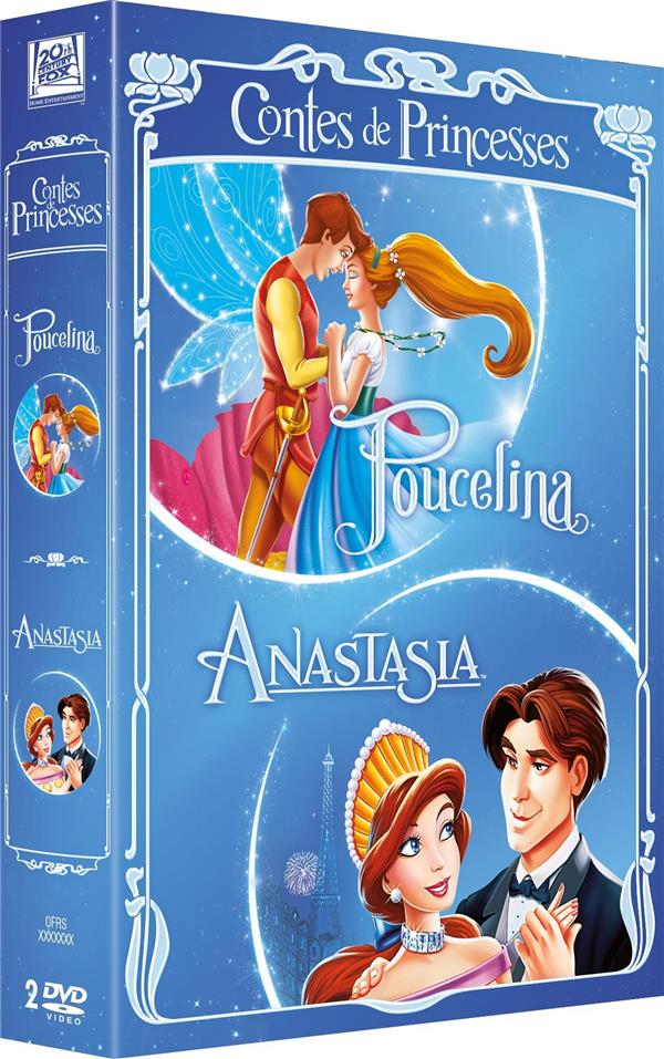 Coffret Contes De Princesses 2 Films : Poucelina Anastasia [DVD] - flash vidéo
