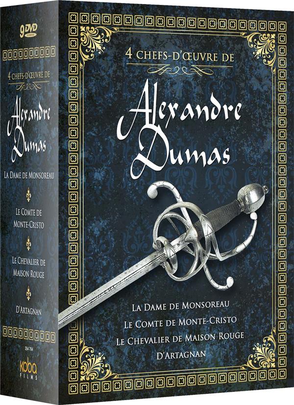 4 chefs-d'oeuvre de Alexandre Dumas: La Dame de Monsoreau + Le Comte de Monte-Cristo + Le chevalier de Maison Rouge + D'Artagnan [DVD]