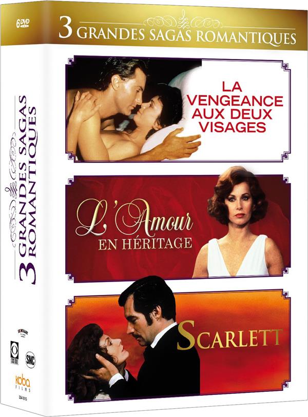 Grandes sagas romantiques: La vengeance aux deux visages + L'amour en héritage + Scarlett [DVD] - flash vidéo