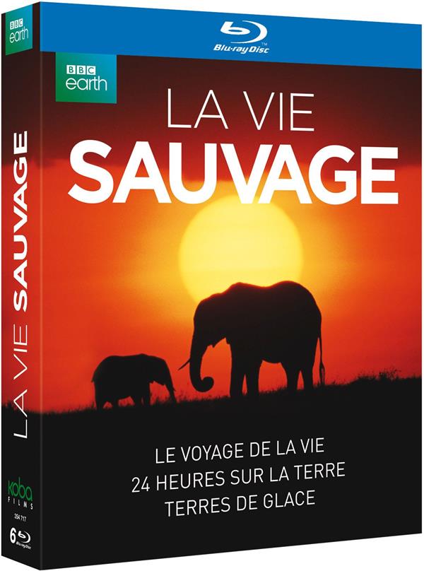 Coffret La vie sauvage: Le voyage de la vie + 24 heures sur la Terre + Terres de glace [Blu-ray] - flash vidéo