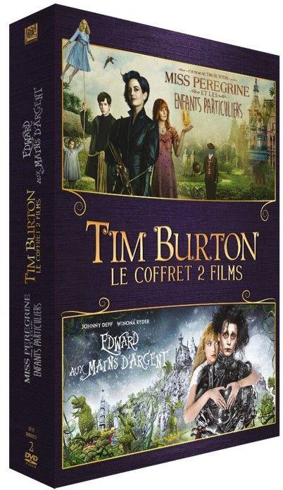 Coffret Tim Burton 2 Films : Miss Peregrine Et Les Enfants Particuliers Edward Aux Mains D'argent [DVD] - flash vidéo