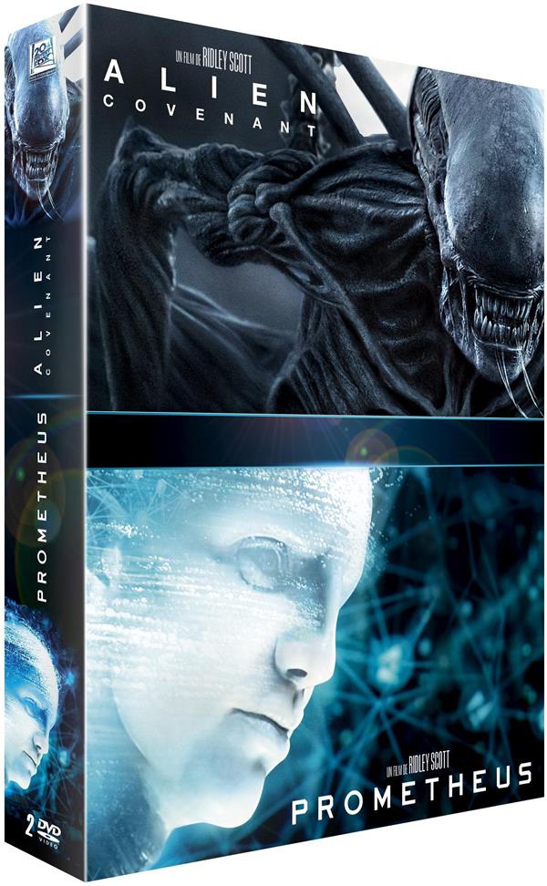 Coffret Alien 2 Films : Covenant Prometheus [DVD] - flash vidéo