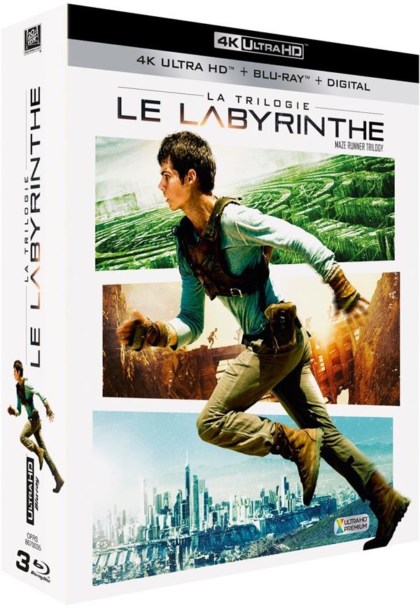 Coffret Trilogie Le Labyrinthe : Le Labyrinthe  La Terre Brûlée  Le Remède Mortel [Combo Blu-Ray, Blu-Ray 4K]