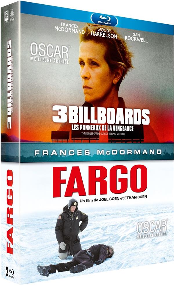 Coffret 2 Films : 3 Billboards, Les 3 Panneaux De La Vengeance  Fargo [Blu-Ray]