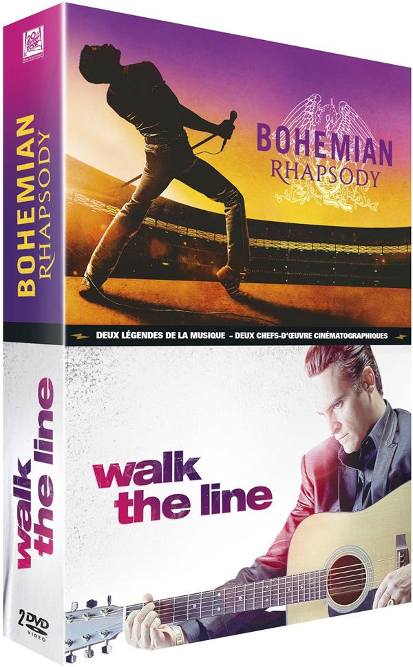 Coffret Biopic 2 Films : Bohemian Rhapsody  Walk The Line [DVD]