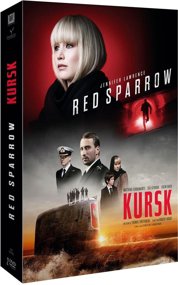 Coffret 2 Films : Red Sparrow Kursk [DVD] - flash vidéo