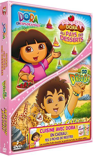 Coffret Dora L'exploratrice : Dora Au Pays Des Desserts  Go Diego ! Mission Safari [DVD]