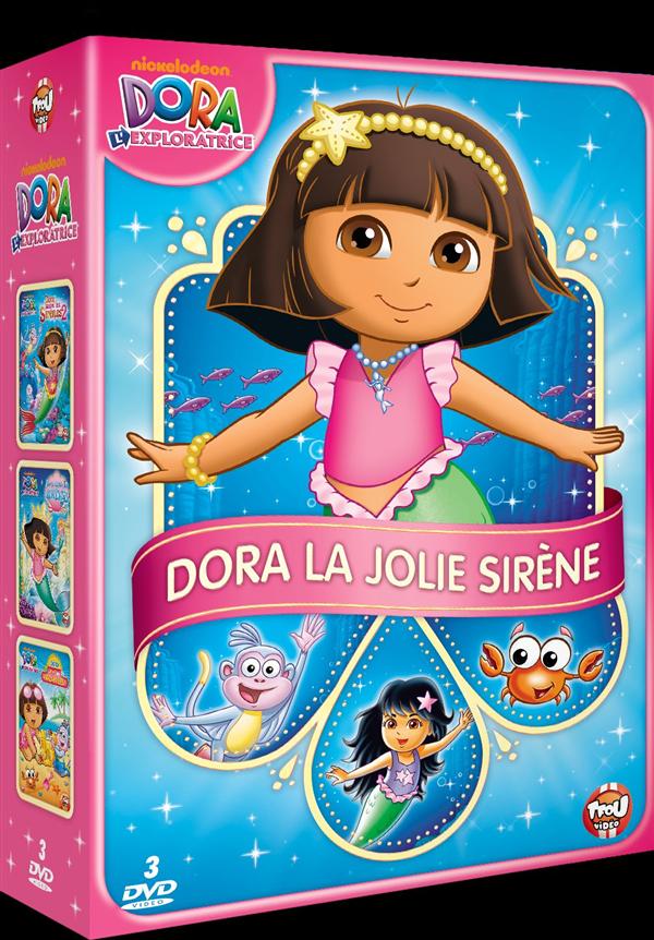 Coffret Dora : Dora Sauve Les Sirènes Dora Sauve Les Sirènes 2 Dora Vive Les Vacances [DVD] - flash vidéo