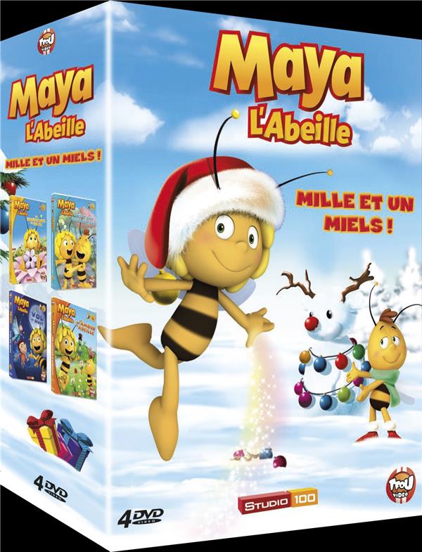 Coffret Maya L'abeille 3d - Mille Et Un Miels, Vol. 5 à 8 : La Naissance De Maya Amis Pour La Vie Vol De Nuit [DVD] - flash vidéo