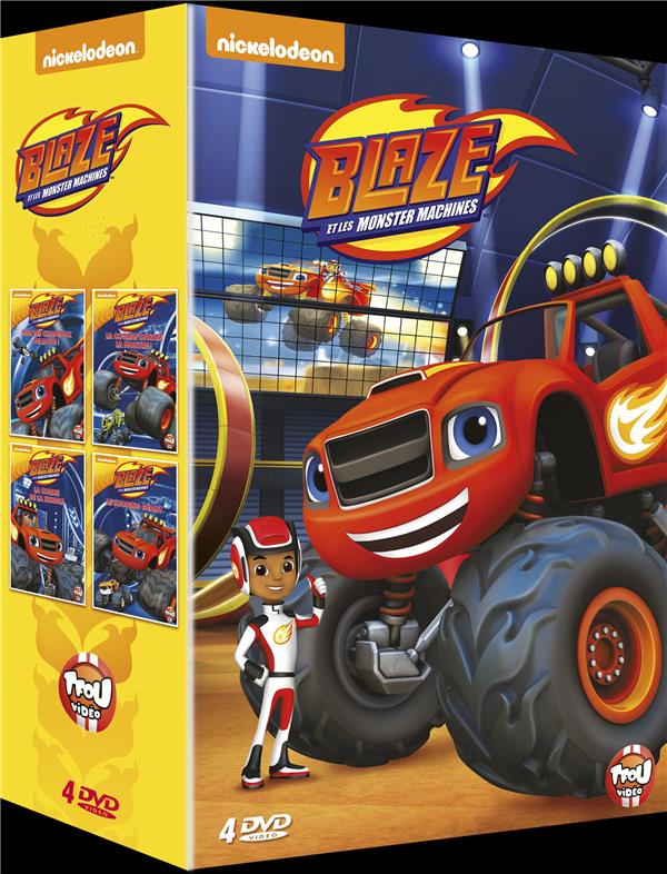 Coffret Blaze Et Les Monster Machines 4 Films [DVD] - flash vidéo