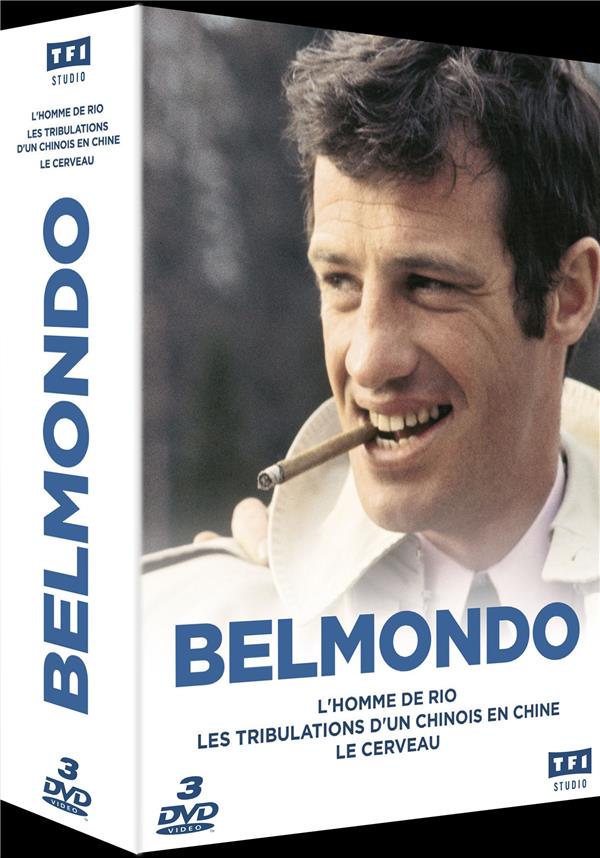 Coffret Jean-Paul Belmondo 3 Films : L'homme De Rio Les Tribulations D'un Chinois En Chine : Le Cerveau [DVD] - flash vidéo