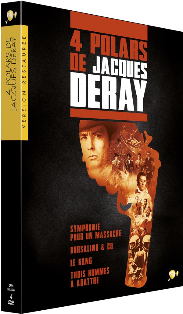 Jacques Deray - 4 films : Symphonie pour un massacre + Borsalino & Co. + Le Gang + Trois hommes à abattre [DVD] - flash vidéo