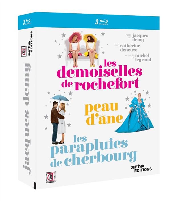 Jacques Demy : Les demoiselles de Rochefort + Peau d'Âne + Les parapluies de Cherbourg [Blu-ray]