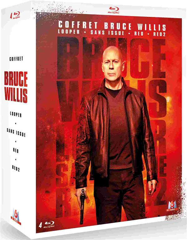 Coffret Bruce Willis: Looper + Sans issue + RED + RED 2 [Blu-ray] - flash vidéo