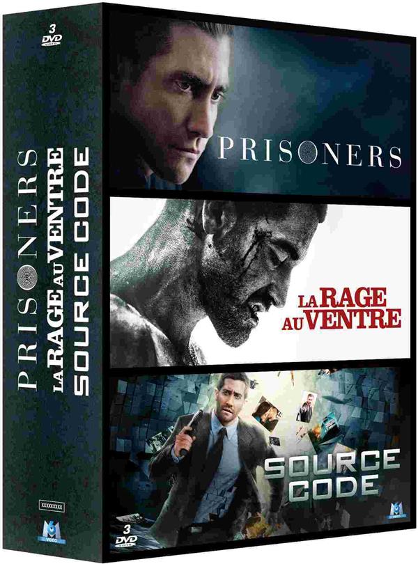 Coffret Jake Gyllenhaal 3 Films : La Rage Au Ventre Prisoners Source Code [DVD] - flash vidéo