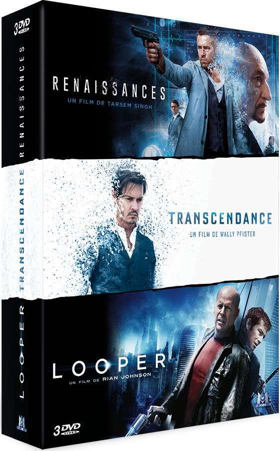 Coffret Science-fiction 3 Films : Renaissances Transcendence Looper [DVD] - flash vidéo