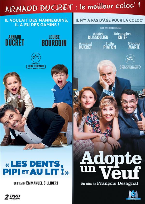 Coffret La Coloc C'est Plus Cool Avec Arnaud Ducret Dedans ! 2 Films : Les Dents, Pipi Et Au Lit Adopte Un Veuf [DVD] - flash vidéo
