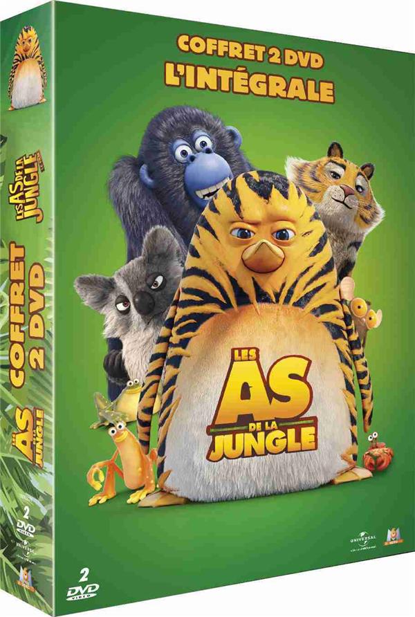 Coffret Les Enfants Aiment Les Animaux 2 Films : Les As De La Jungle : Les As De La Jungle, Le Film [DVD] - flash vidéo