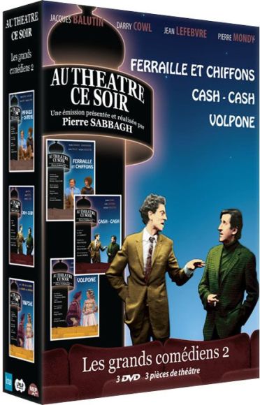 Coffret Les Grands Comediens, Vol. 2 : Cash-cash Férraille Et Chiffons Volpone [DVD] - flash vidéo