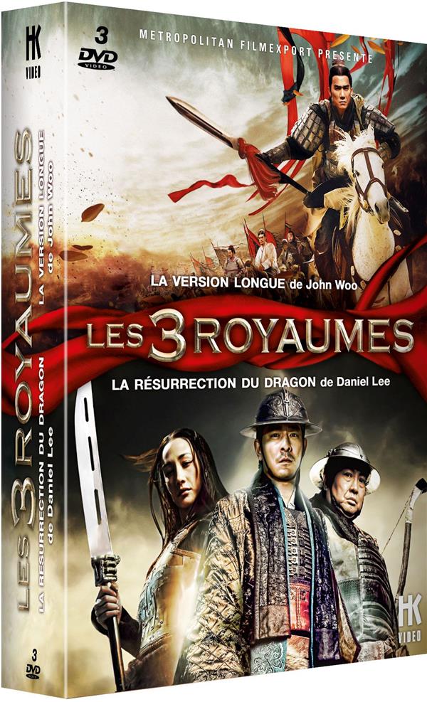 Coffret Les 3 Royaumes 3 Films : Les 3 Royaumes Version Longue Vol. 1 Et 2  La Résurrection Du Dragon [DVD]