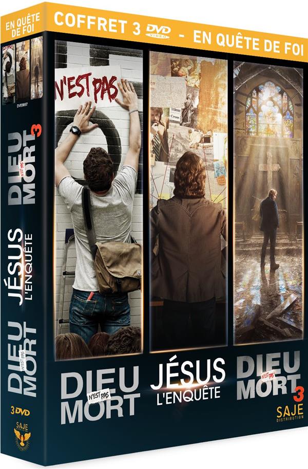 En quête de foi - Coffret : Dieu n'est pas mort + Dieu n'est pas mort 3 + Jésus : l'enquête [DVD]