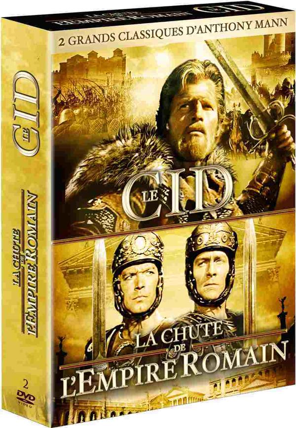 Coffret Anthony Mann : Le Cid La Chute De L'empire Romain [DVD] - flash vidéo