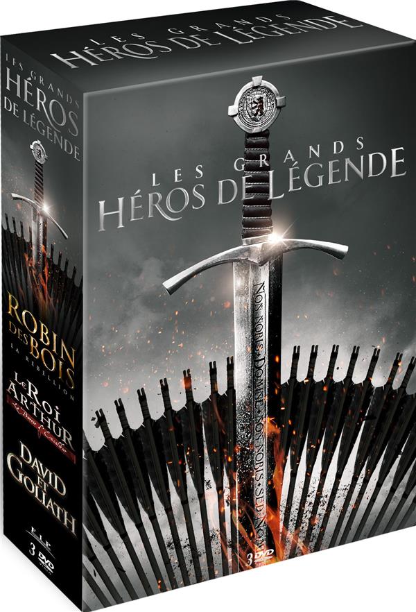 Les Grands Héros des légendes : Robin des Bois : La rebellion + Le Roi Arthur - Le pouvoir d'Excalibur + David et Goliath [DVD]